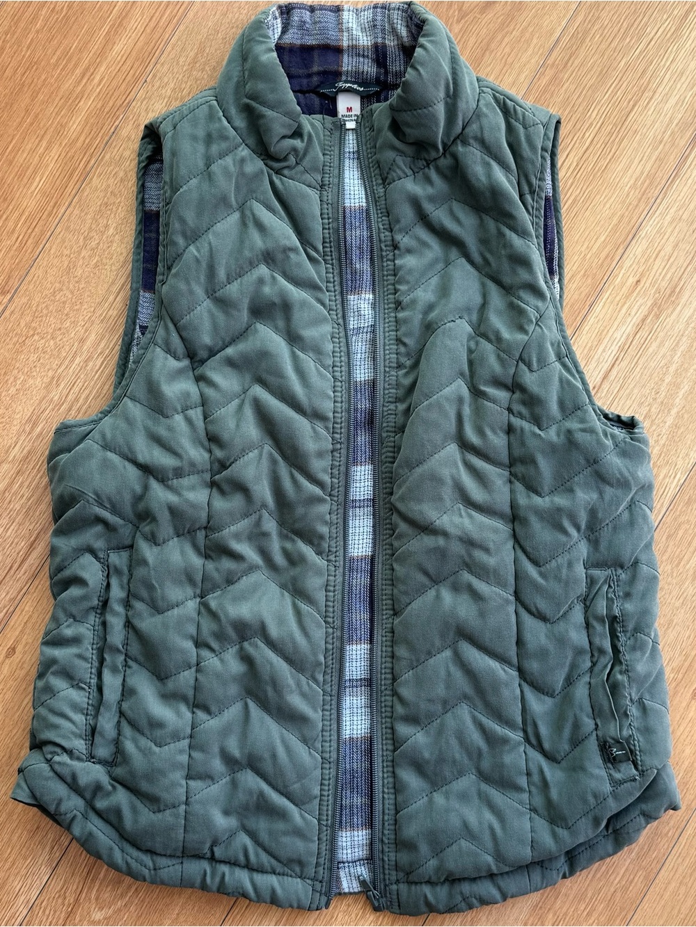 Quilted Green Vest